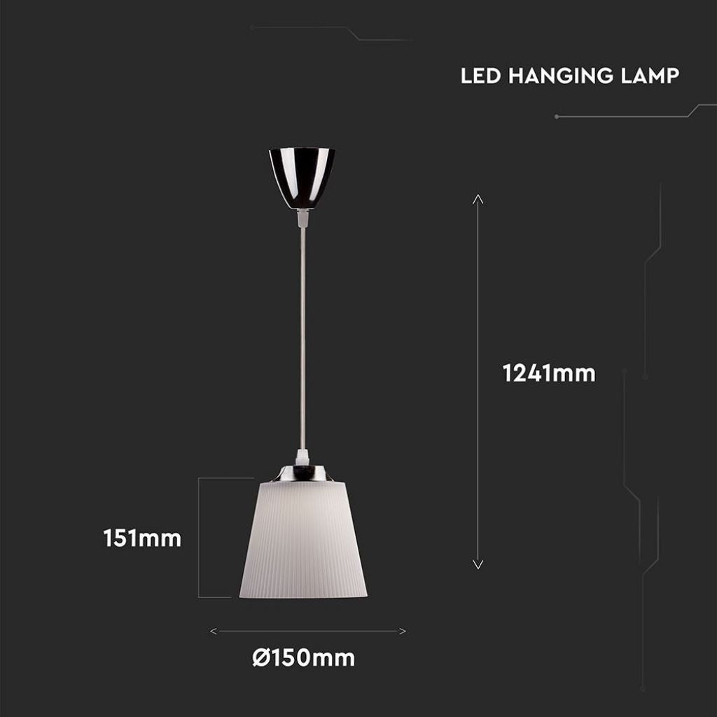V-TAC Lampadario LED a Campana in Plastica da 5W V-TAC Lampadario LED a Campana in Plastica da 5W